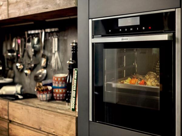 Close up of NEFF integrated kitchen oven