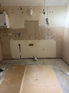 Cavendish Kitchen Renovation's Demolition Phase Showing the Kitchen Removal Process